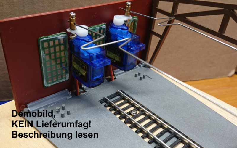 3.0.4 Servo Steuerung für Ringlokschuppentore, programmierbar m. Zugbeeinflussung