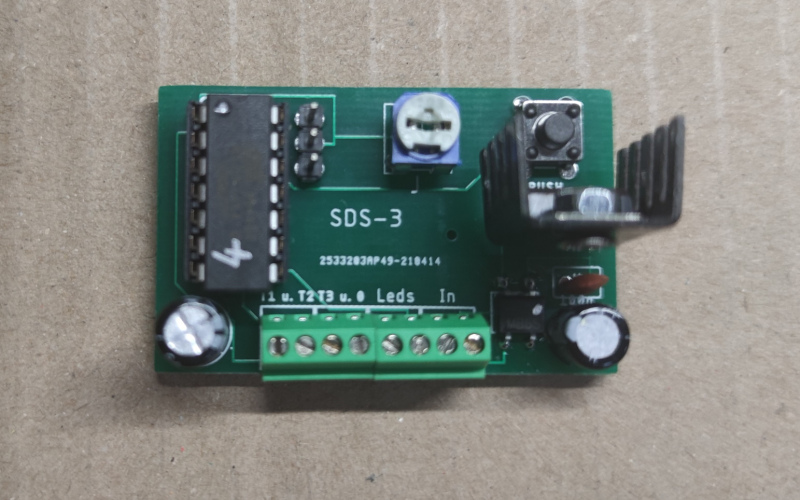 1.3.1 Steuermodul für den Servo einer Segment - Drehscheibe mit 3 Abgänge